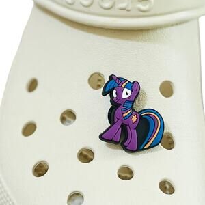 Croc Jibbitz | My Little Pony Twilight Sparkle Shoe Charm | Purple Unicorn